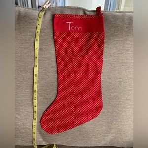 Price ⬇️ Cross stitched Cotton Christmas Stocking.